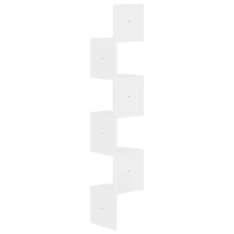 Hoogglans wit Wandplanken in bewerkt hout voor woonkamer decoratie - Wandplanken