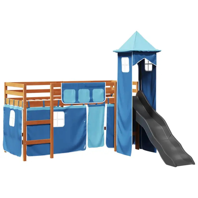 Hoogslaper voor kinderen van massief grenenhout voor plezier en ruimtebesparing - Bedden & bedframes