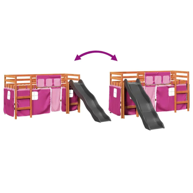 Hoogslaper voor Kinderen van Massief Grenenhout voor Ruimtebesparing - Bedden & bedframes