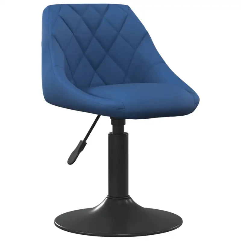 Hoogte verstelbare draaibare eetkamerstoelen met fluwelen design - Blauw / 1 - Eetkamerstoelen