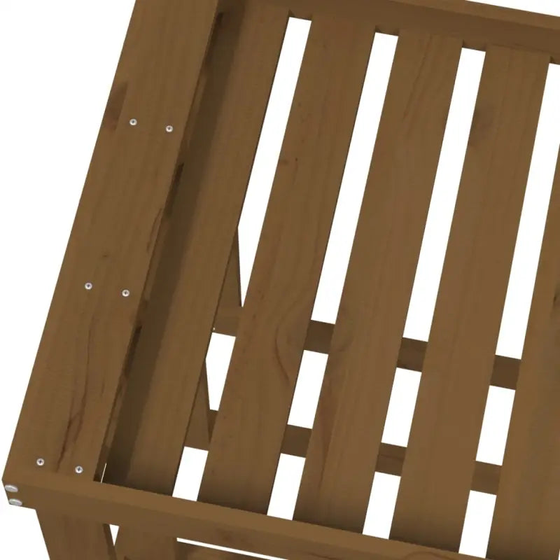 Houtblok Houder voor Buiten van Massief Grenenhout - Brandhoutrekken