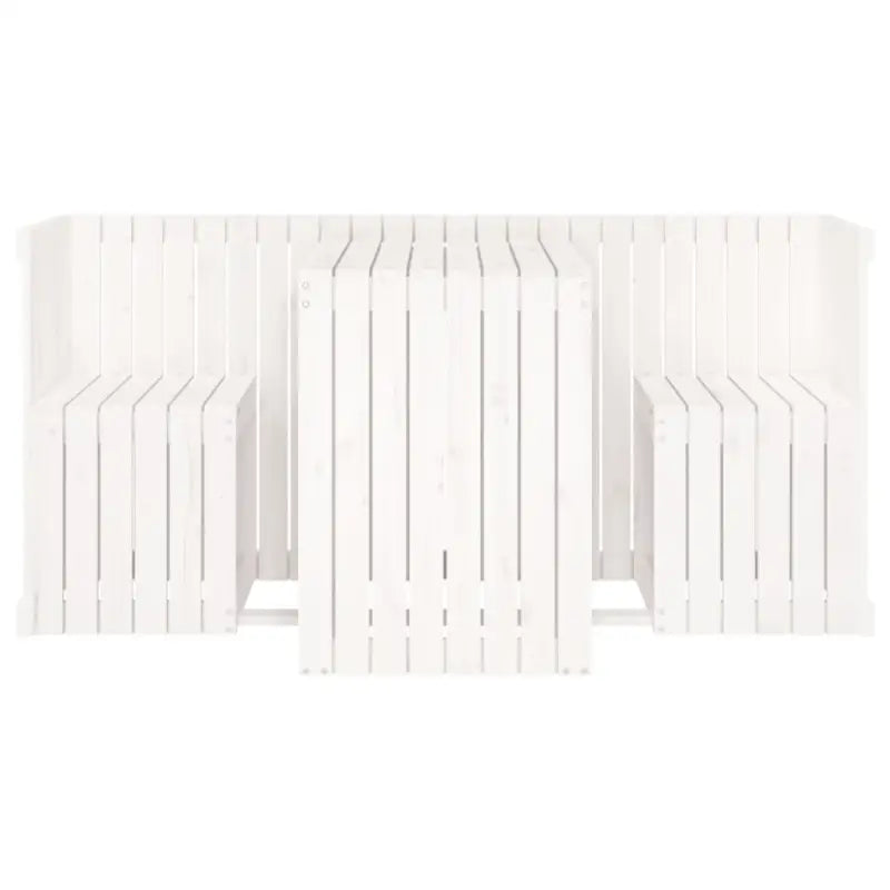 Houten balkonset van massief grenenhout met trendy uitstraling - Tuinsets