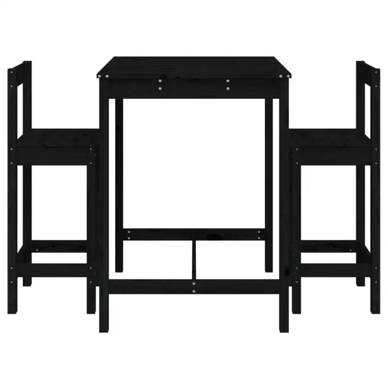 Houten barset van massief grenenhout voor gezellige tuinmomenten - Tuinsets