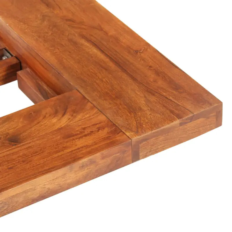 Houten bedframe in Japanse stijl van massief acaciahout met levering bevat - Bedden & bedframes