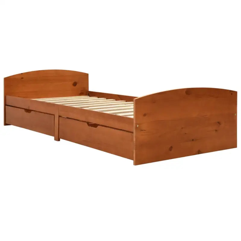 Houten bedframe met lades van massief grenenhout inclusief levering - Bedden & bedframes