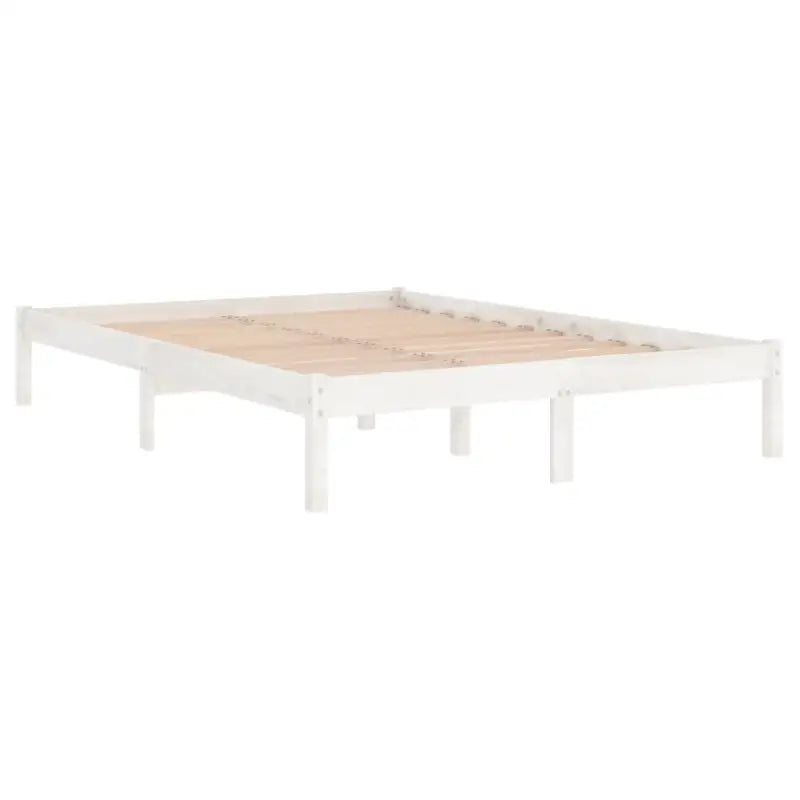 Houten bedframe met tijdloos ontwerp van massief grenenhout - Bedden & bedframes