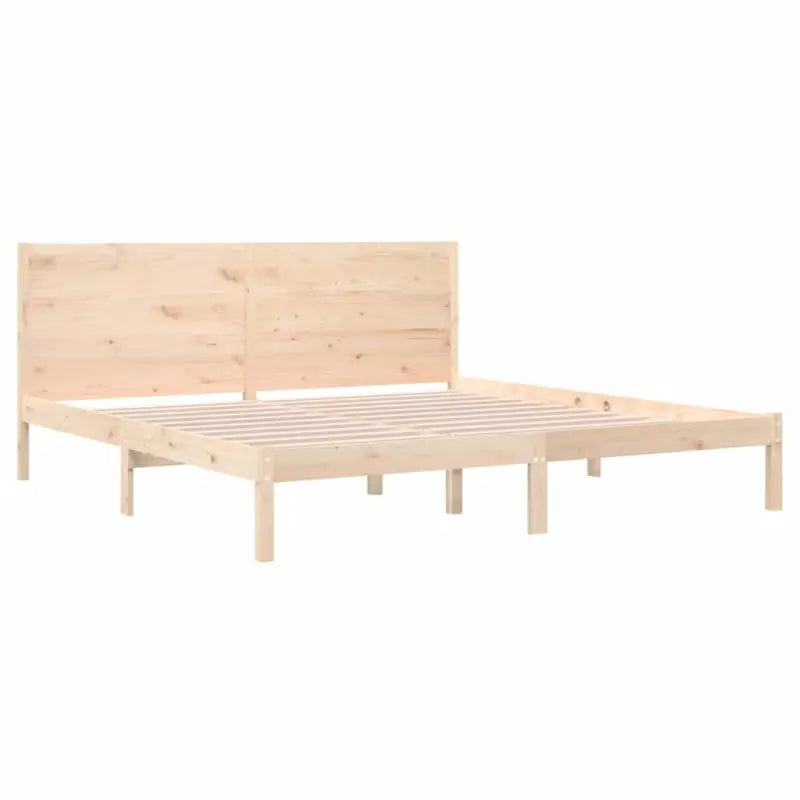 Houten bedframe van massief grenenhout met aanvullende ondersteuning - Bedden & bedframes