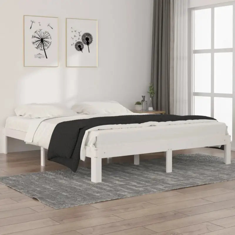 Houten bedframe van massief grenenhout met extra ondersteuning - Bedden & bedframes