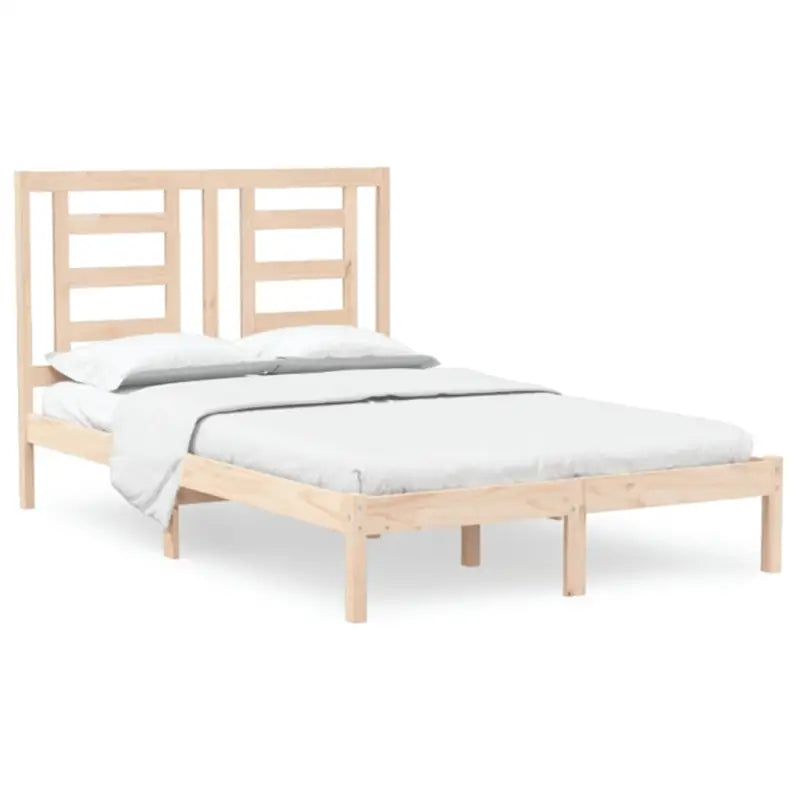 Houten bedframe van massief grenenhout met levering bevat - Bedden & bedframes