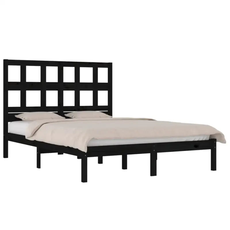 Houten bedframe van massief grenenhout met levering bevat - Bedden & bedframes