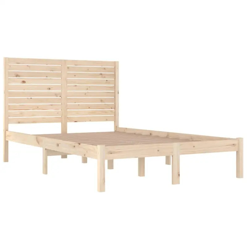 Houten bedframe van massief grenenhout met tijdloos ontwerp - Bedden & bedframes