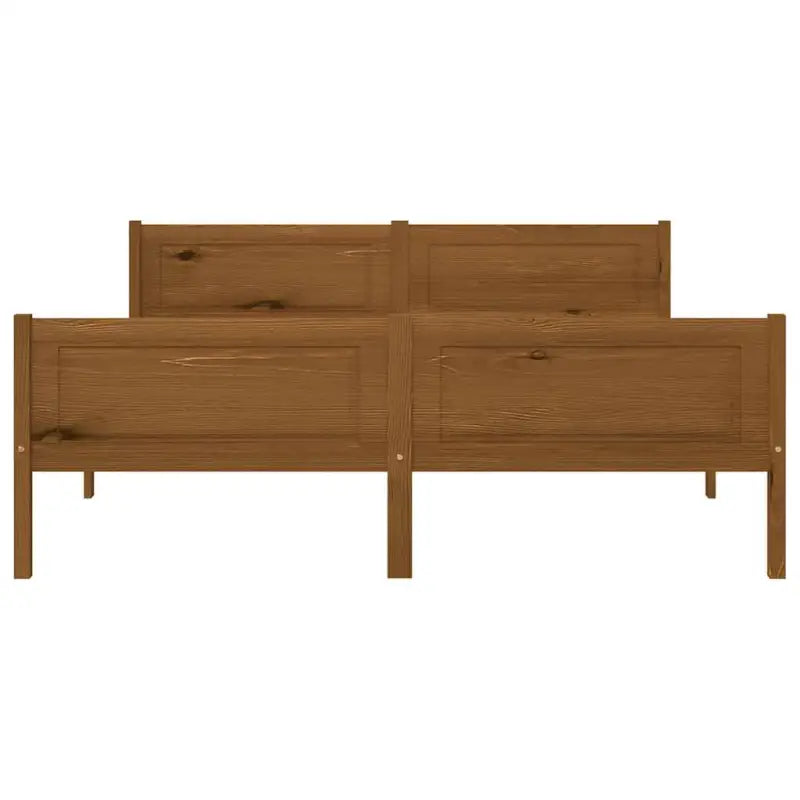 Houten bedframe van massief grenenhout voor een moderne slaapkamer - Bedden & bedframes