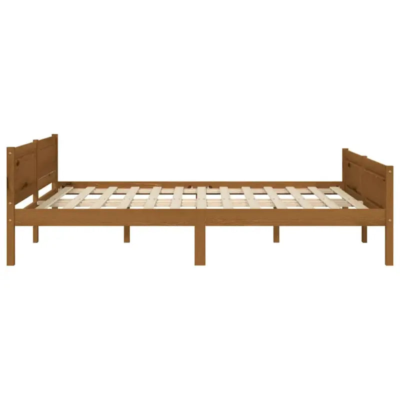 Houten bedframe van massief grenenhout voor een moderne slaapkamer - Bedden & bedframes