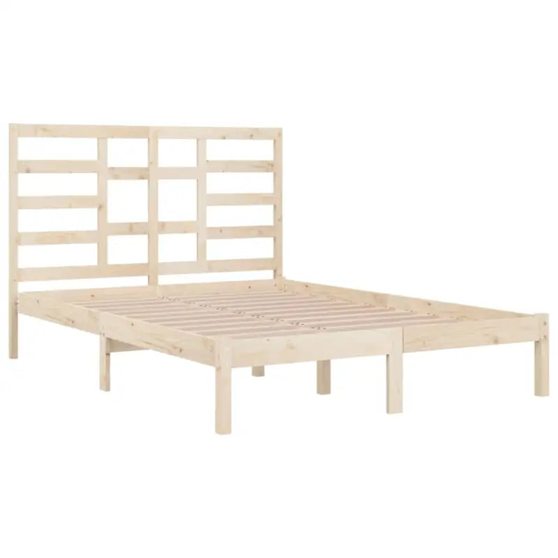 Houten bedframe van massief grenenhout voor een moderne slaapkamer - Bedden & bedframes