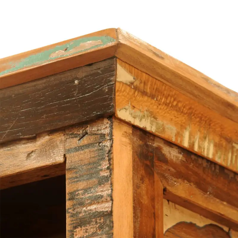 Houten boekenkast in antieke stijl van massief gerecycled hout - Multikleur / 1 - Boekenkasten