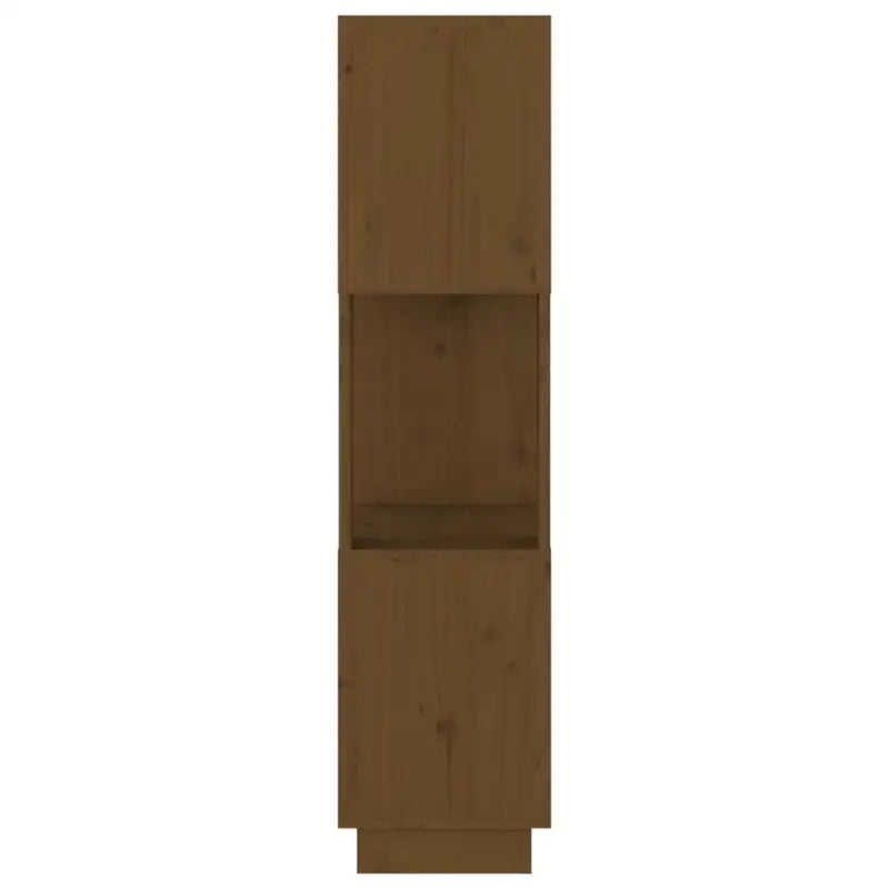 Houten boekenkast met multifunctioneel design en natuurlijk mangohout - Honingbruin / 1 - Boekenkasten