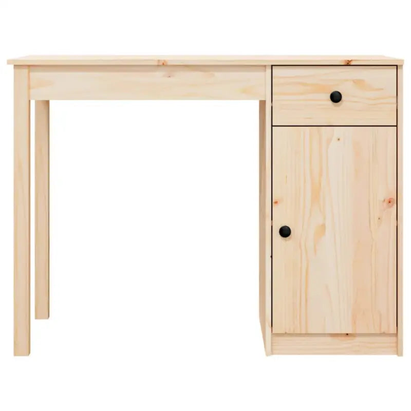 Houten bureau van massief grenenhout met strak en praktisch design - Bureaus