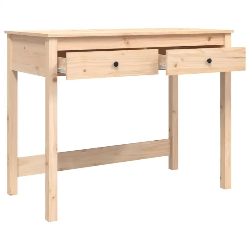 Houten bureau van massief grenenhout voor een elegante studeer- of werkruimte - Bureaus