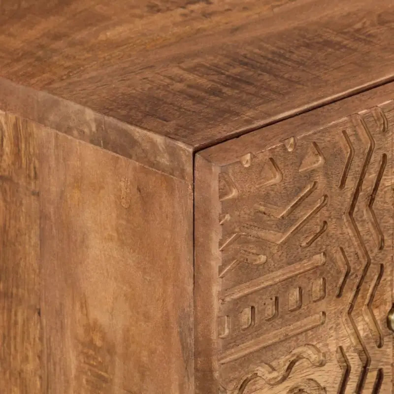 Houten cd en dvd kast van massief mangohout met tijdloze uitstraling - Cd- & dvd-kasten