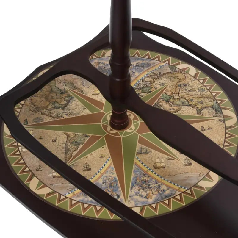 Houten globebar wijnkast met draaibare bar en opbergruimte - Wijnkasten & drankkasten