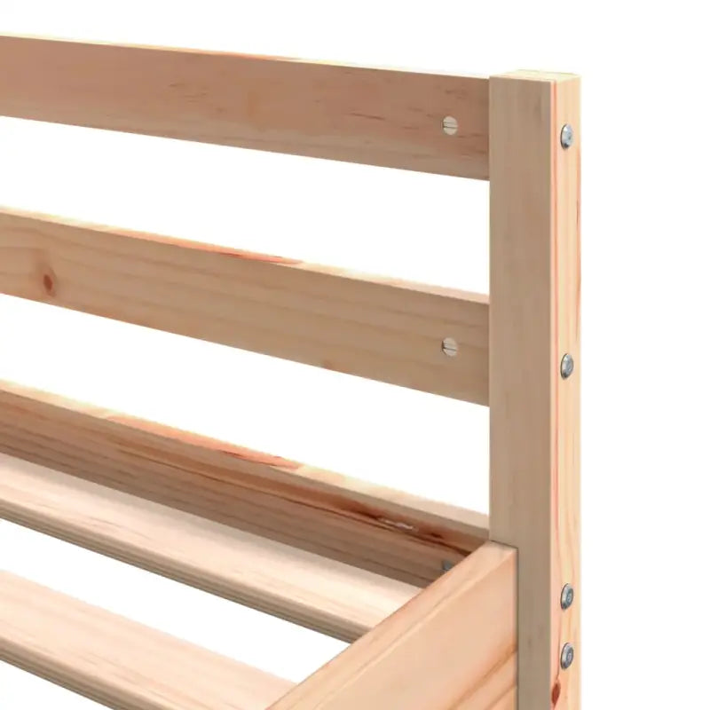 Houten Hoogslaper van Massief Grenenhout voor Een Ruimtebesparende Kamer - Bedden & bedframes