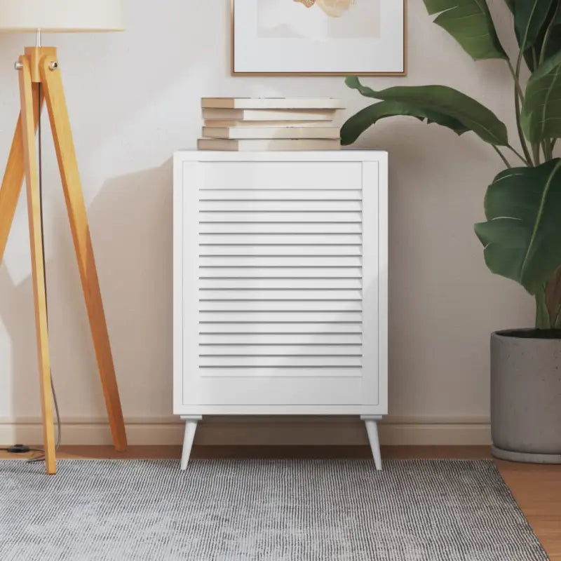 Houten kastdeuren van massief grenenhout met lamellen voor luchtcirculatie - Wit / 61.5 x 49.4 cm / 1 - Kastdeuren