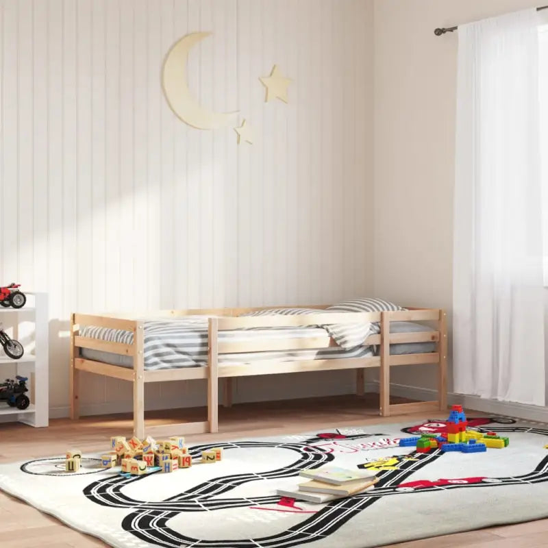 Houten kinderbedframe van massief grenenhout met elegant design - Bedden & bedframes