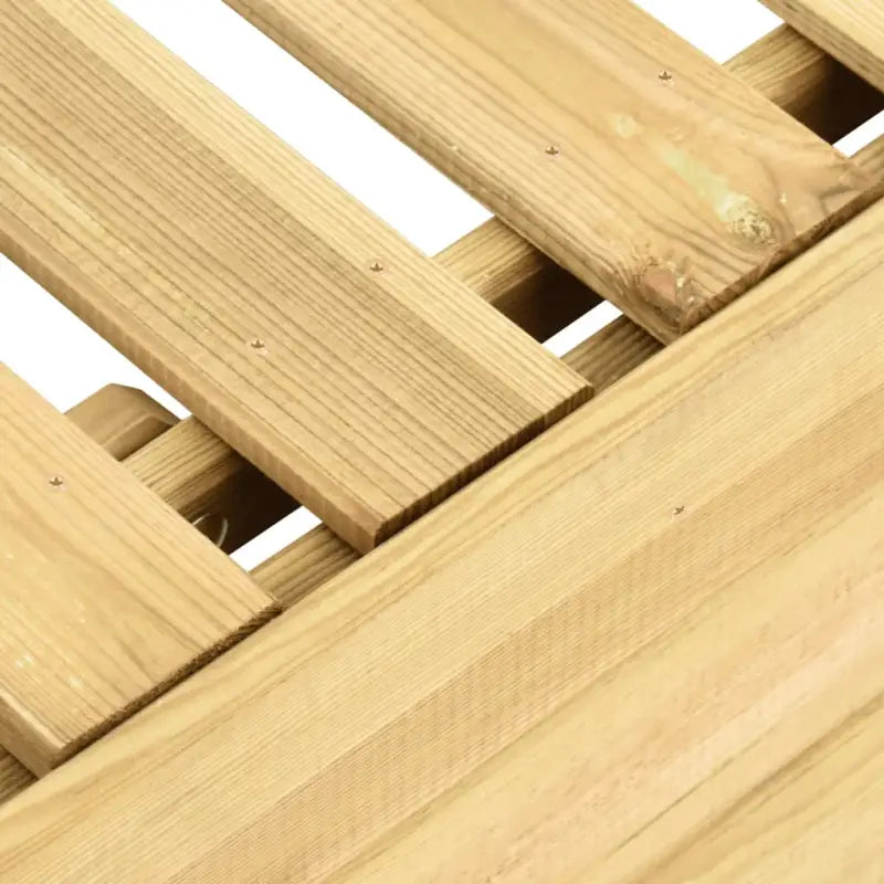 Houten loungebed voor tuin of terras met rustieke charme - Ligstoelen