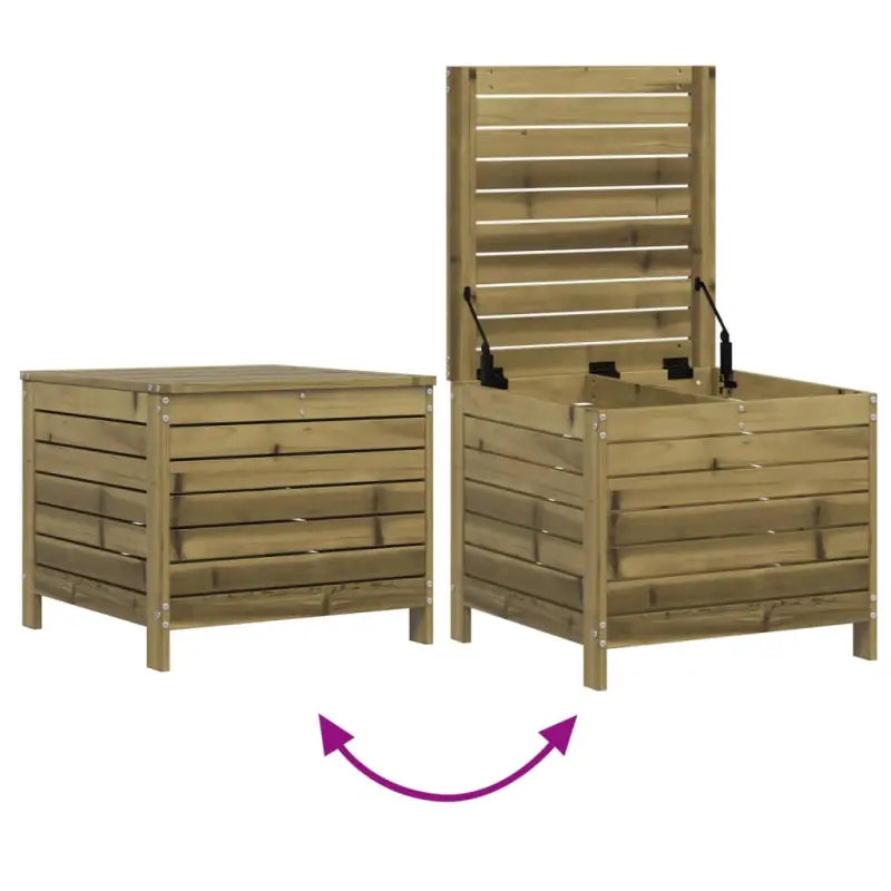 Houten loungeset met modulair ontwerp en comfortabele afmetingen zitting - Tuinsets