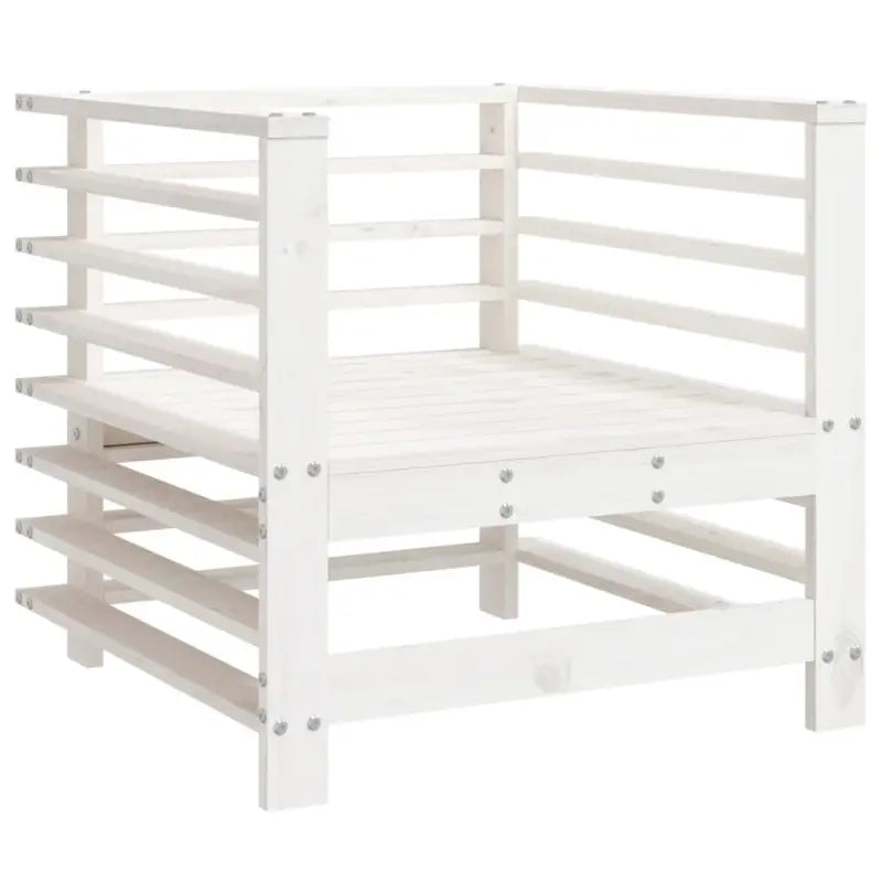 Houten loungeset met voeteneiland en salontafel van massief grenenhout - Tuinsets