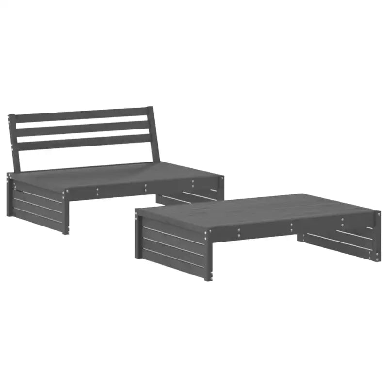Houten loungeset van massief grenenhout voor tuin of terras - Tuinsets