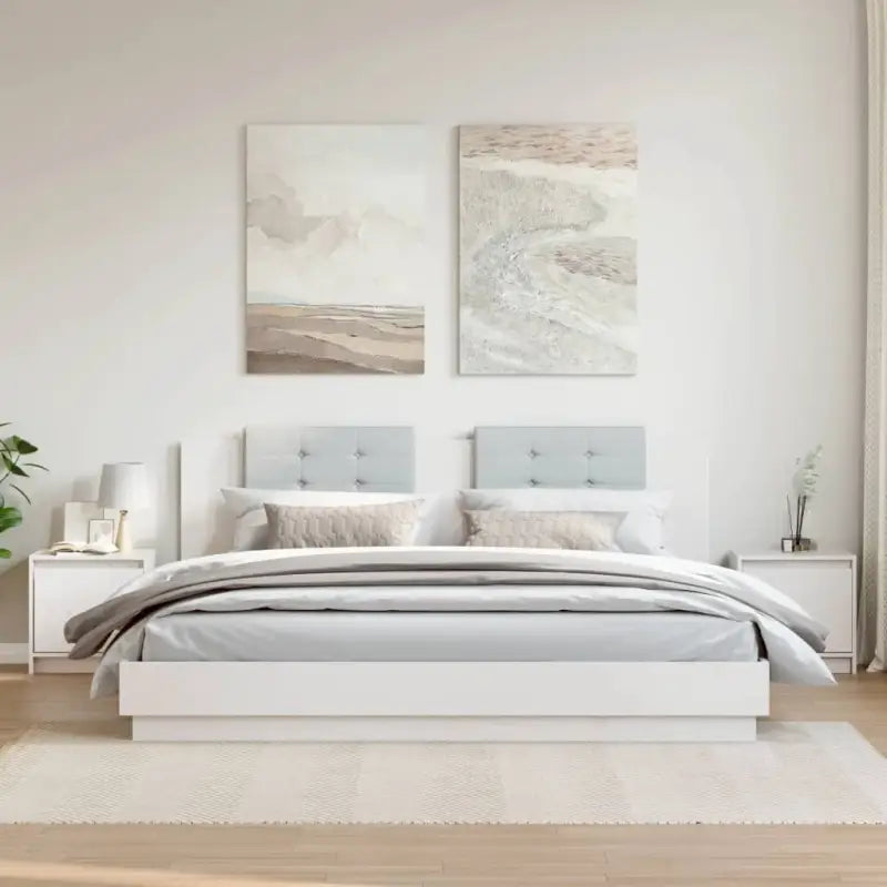 Houten nachtkastje van massief grenenhout voor stijl en duurzaamheid - Wit / 2 - Nachtkastjes