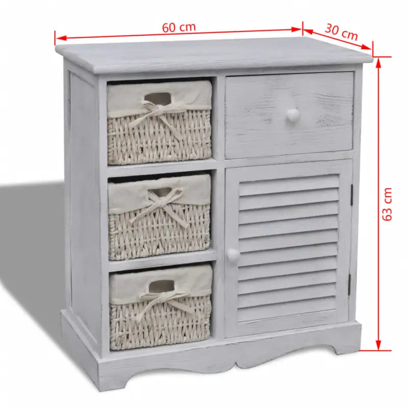 Houten Opbergkast met Trendy Design voor Inrichting - Opbergkasten & lockerkasten