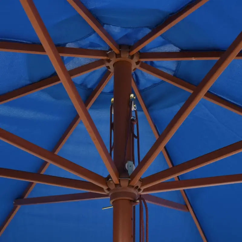 Houten paal parasol voor schaduw en UV-bescherming - Parasols en zonneschermen