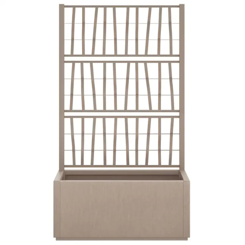 Houten plantenbak met latwerk voor klimplanten in tuin of terras - Bloempotten & plantenbakken