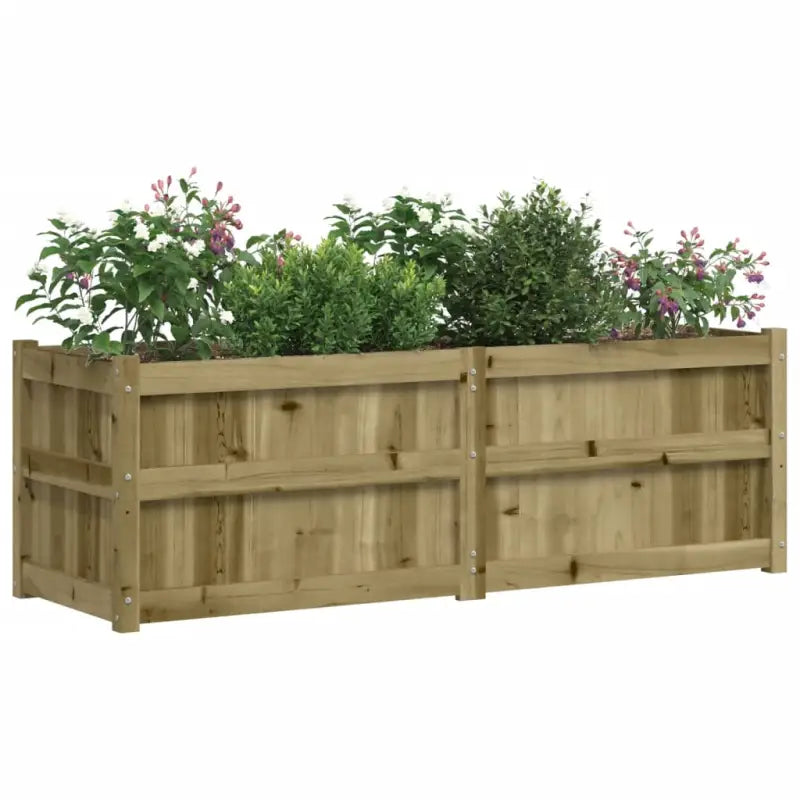 Houten plantenbak van geïmpregneerd grenenhout voor tuin en terras - Bloempotten & plantenbakken