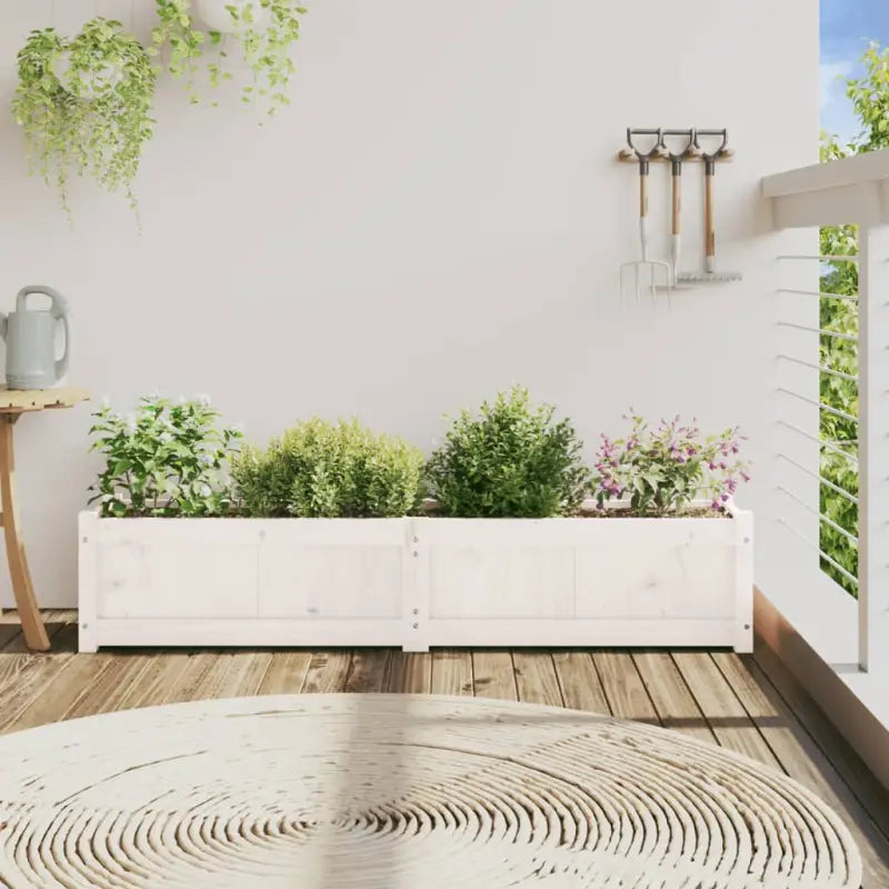 Houten plantenbak van massief grenenhout voor tuin en balkon decoratie - Bloempotten & plantenbakken