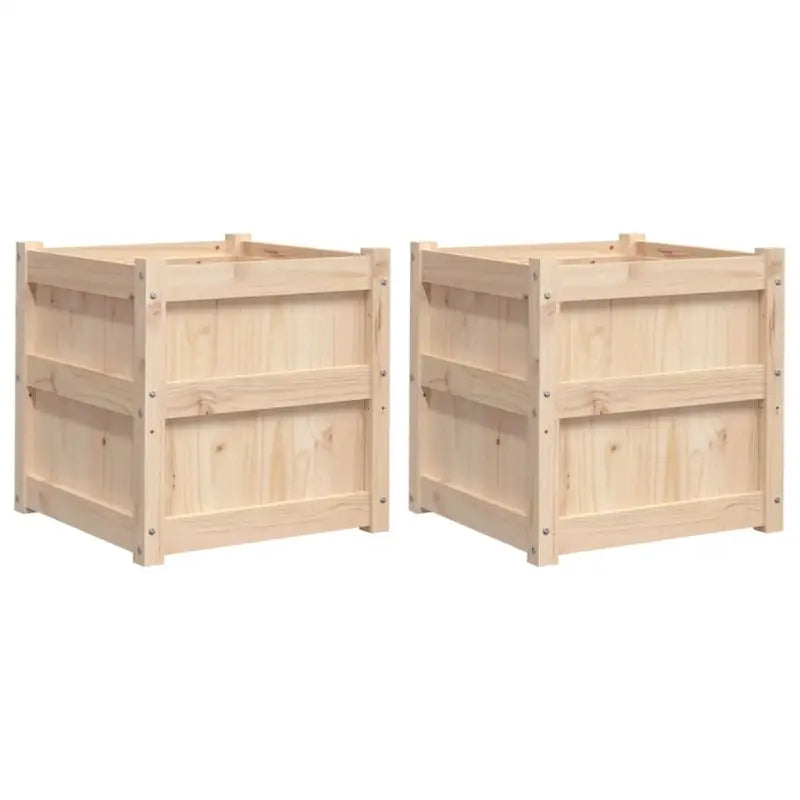 Houten plantenbakken van massief grenenhout voor tuin en balkon decoratie - Bloempotten & plantenbakken