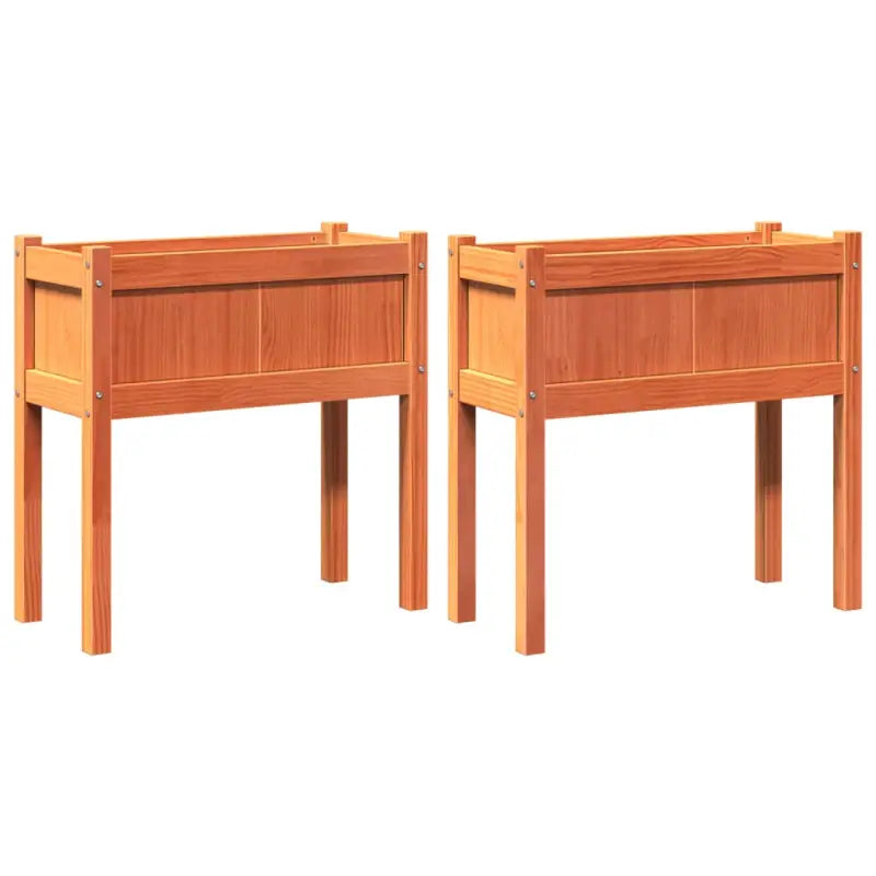 Houten plantenbakken van massief grenenhout voor tuin en terras - Bloempotten & plantenbakken