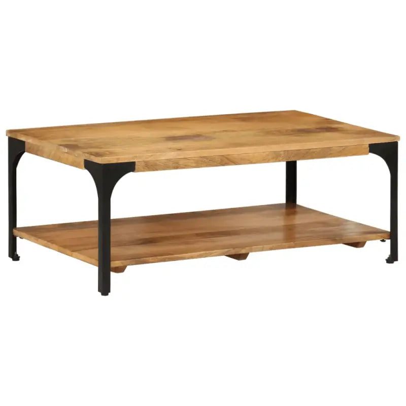 Houten salontafel met stevige constructie voor je woonkamer - 100 x 55 x 38 cm / 1 / massief mangohout - Salontafels