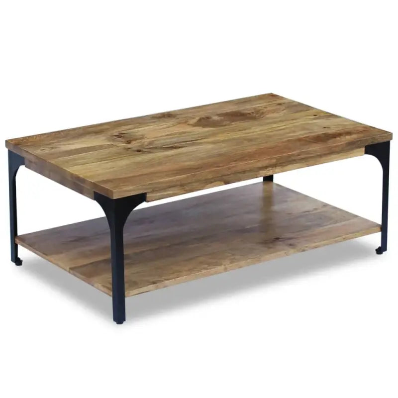 Houten salontafel met stevige constructie voor je woonkamer - 100 x 60 x 38 cm / 1 / massief mangohout - Salontafels