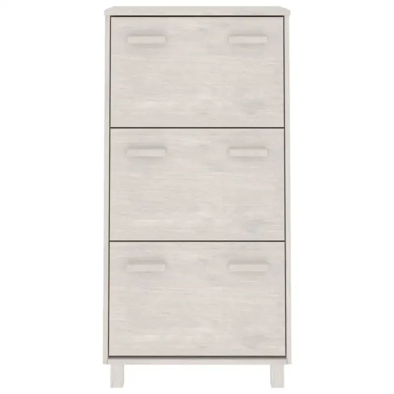 Houten schoenenkast van massief grenenhout voor elk interieur - Wit / 1 - Schoenenrekken