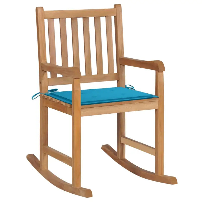 Houten schommelstoel voor binnen en buiten de perfecte keuze fijn geschuurd - Blauw / 1 - Tuinstoelen
