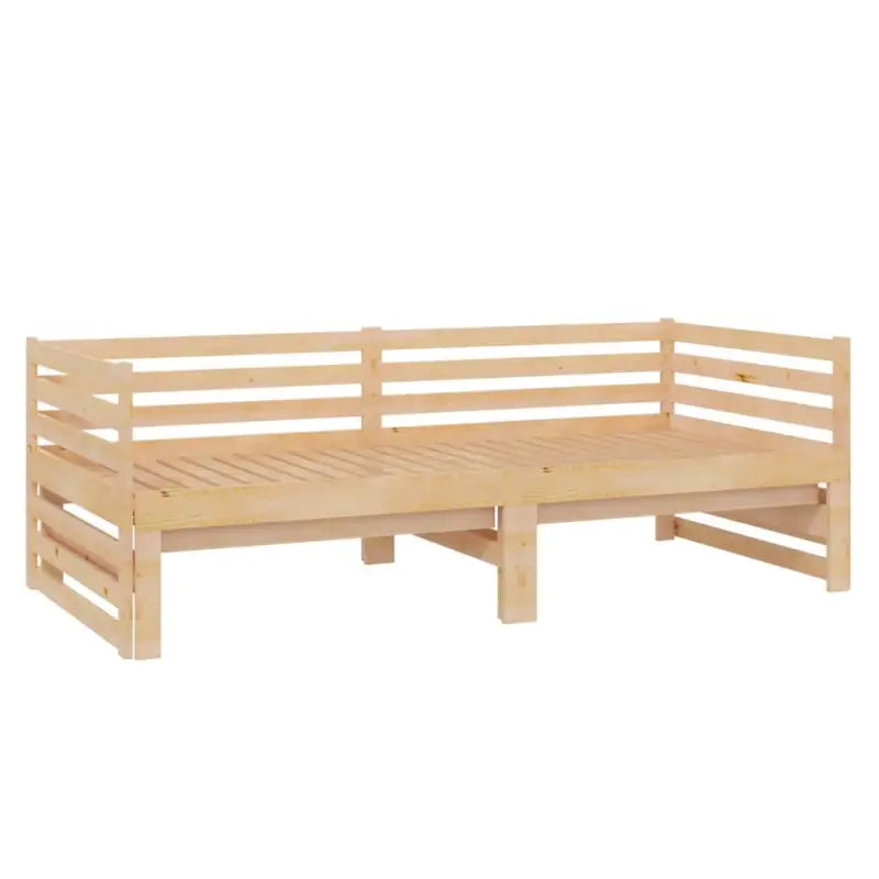 Houten Slaapbank van Massief Grenenhout met Goede Afmetingen - Bruin - Bedden & bedframes
