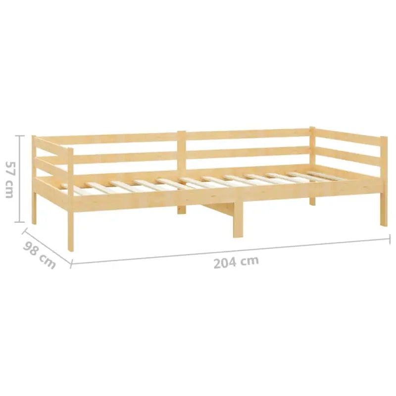 Houten Slaapbank van Massief Grenenhout voor Comfort en Stabiliteit - Bedden & bedframes