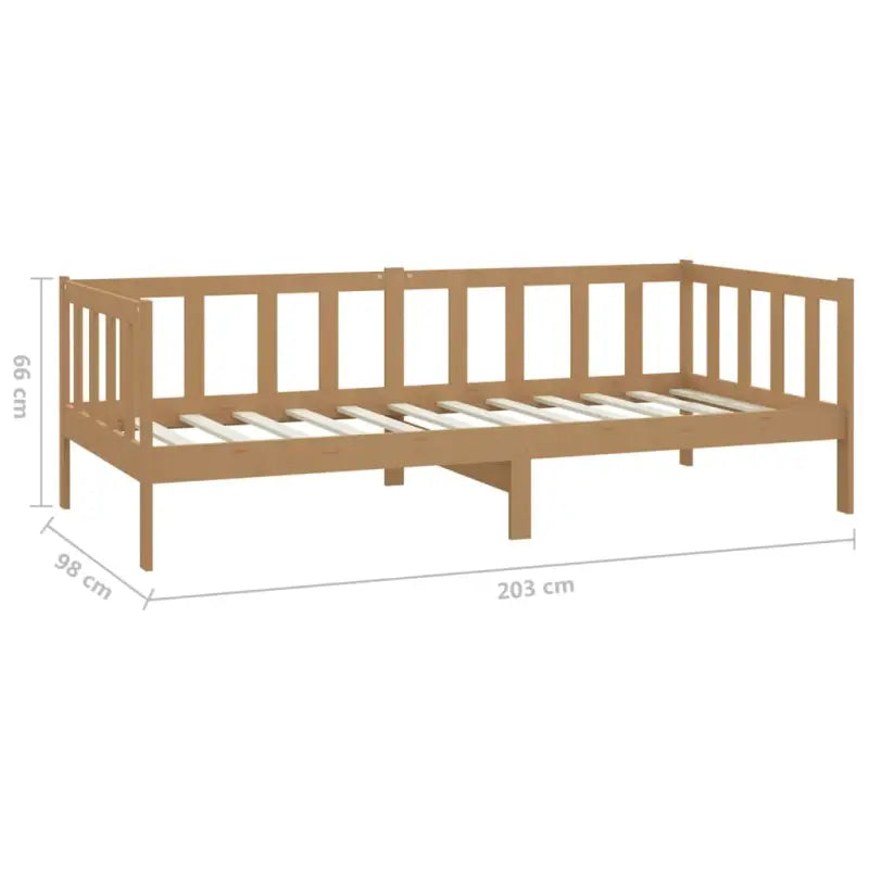 Houten slaapbank van massief grenenhout voor logees en zitcomfort - Bedden & bedframes