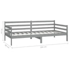 Houten slaapbank van massief grenenhout voor logés en zitcomfort - Bedden & bedframes