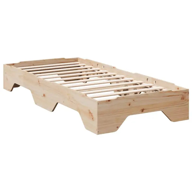 Houten stapelbaar bedframe van massief grenenhout voor twee bedden - Bedden & bedframes