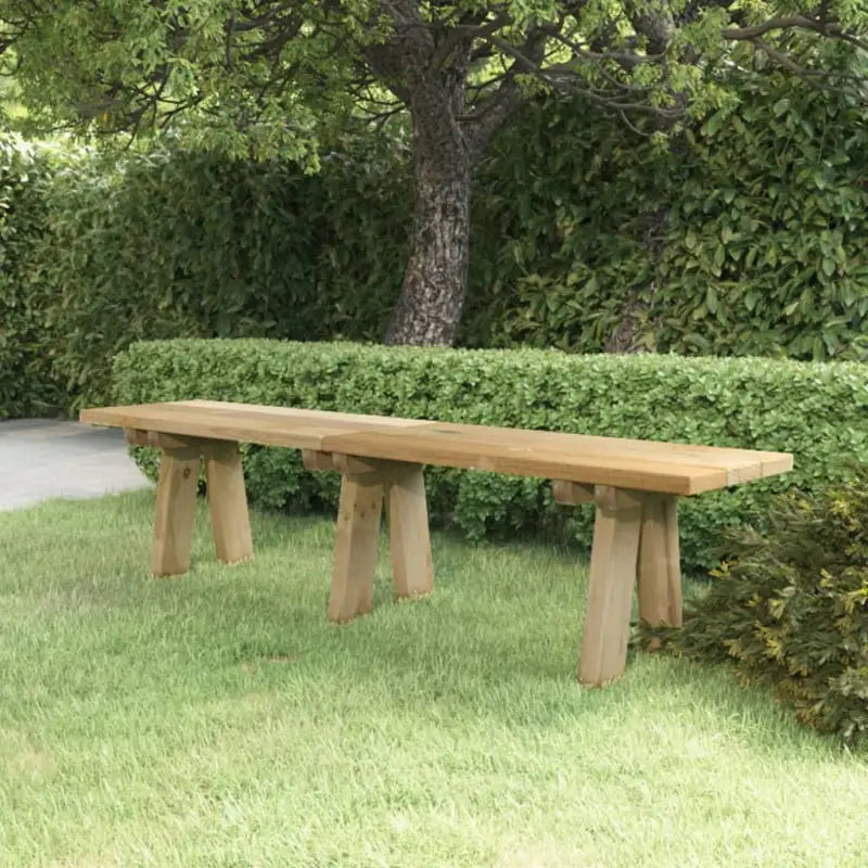 Houten tuinbank van geïmpregneerd massief grenenhout voor buitengebruik - 160 x 38 x 45 cm / 1 - Tuinbanken