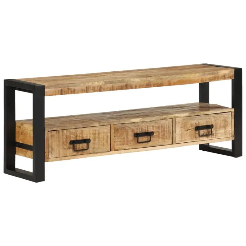 Houten tv-meubel in antieke stijl van massief acaciahout - 1 / 120 cm / massief mangohout - Tv-meubels